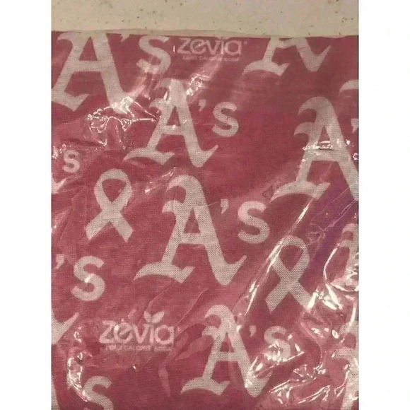 Oakland A's Breast Cancer Awareness Women's Infinity Loop Scarf - Picture 2 of 5